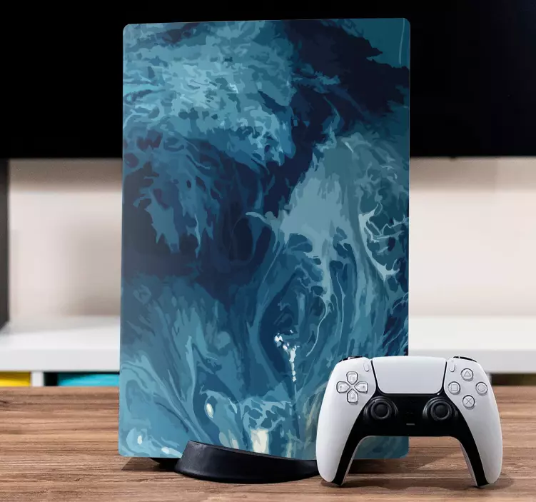 Ocean Wave Pattern PS5 skin - TenStickers