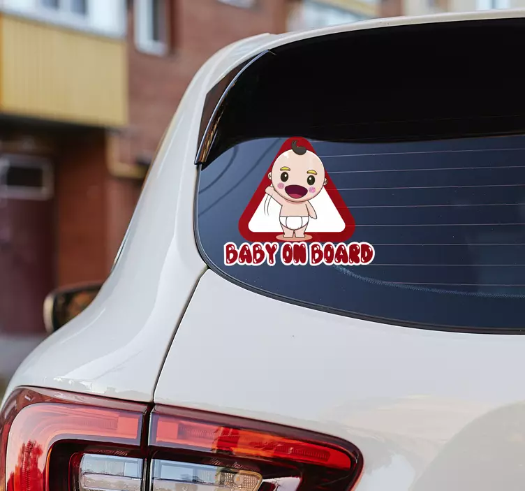 Cool baby on board sticker - TenStickers
