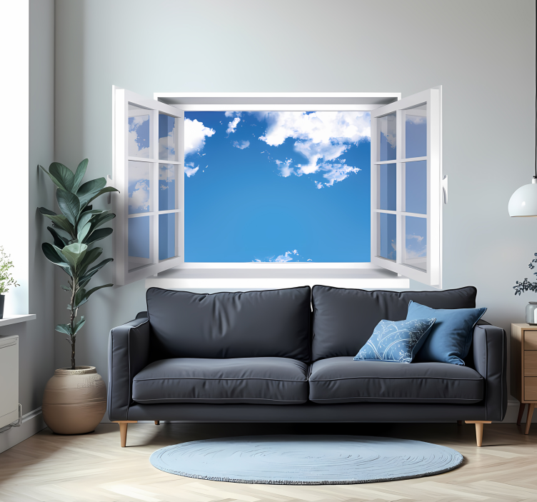 Open Window Wall Stickers - TenStickers
