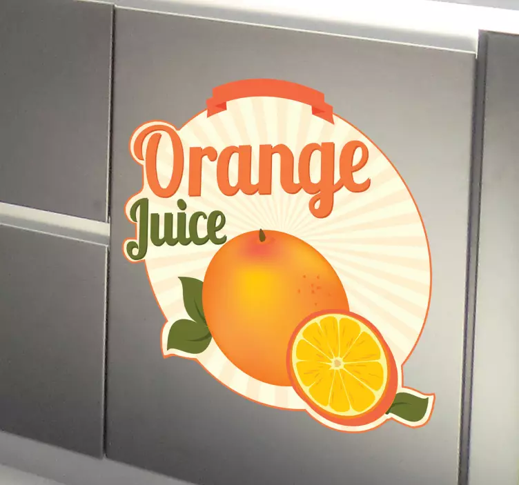 Orange Juice Decal - TenStickers