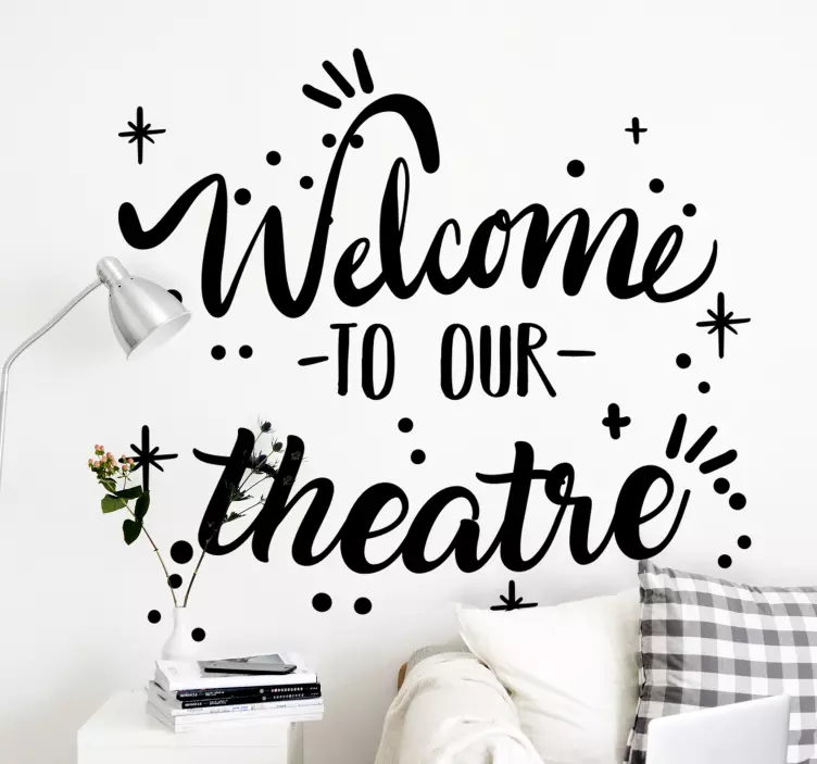 Our Theatre Business  text wall sticker - TenStickers