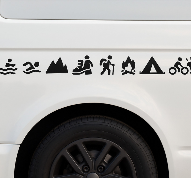 Outdoor adventure collection car decal - TenStickers