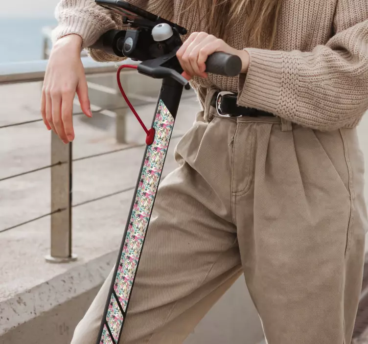  Paint splash scooter sticker - TenStickers