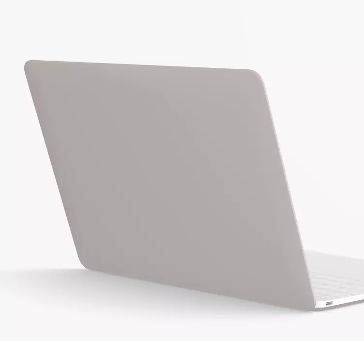Pastel gray Laptop vinyl skin - TenStickers