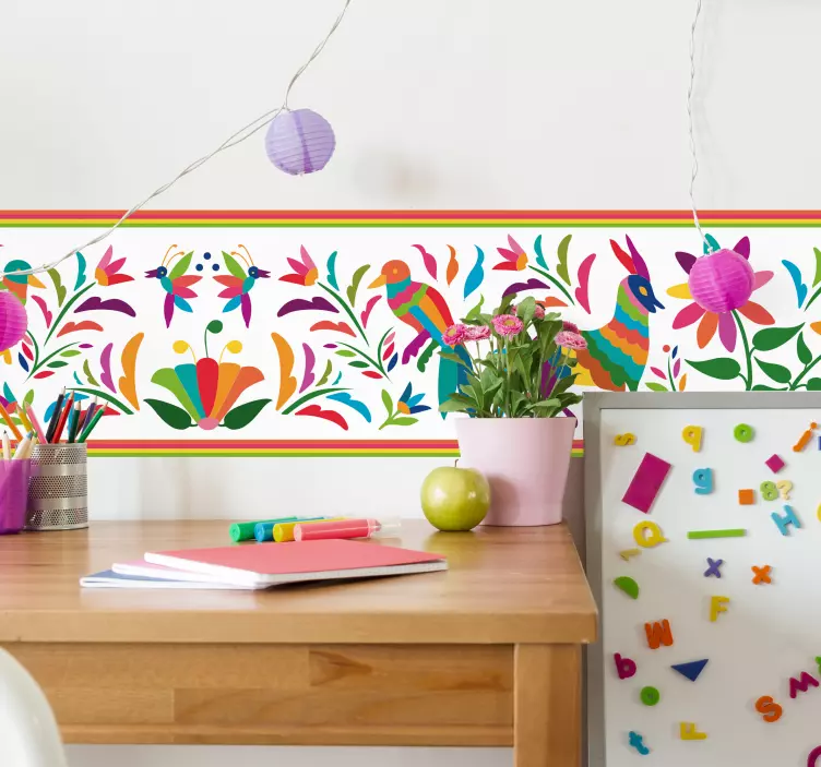 Patterned Animals Wall Sticker - TenStickers