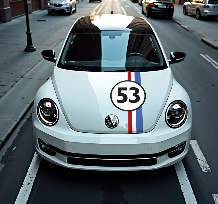 "Herbie" number car decal - TenStickers
