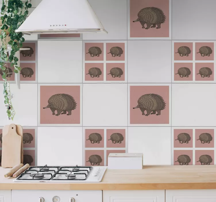 Pet wall sticker charming hedgehog design - TenStickers