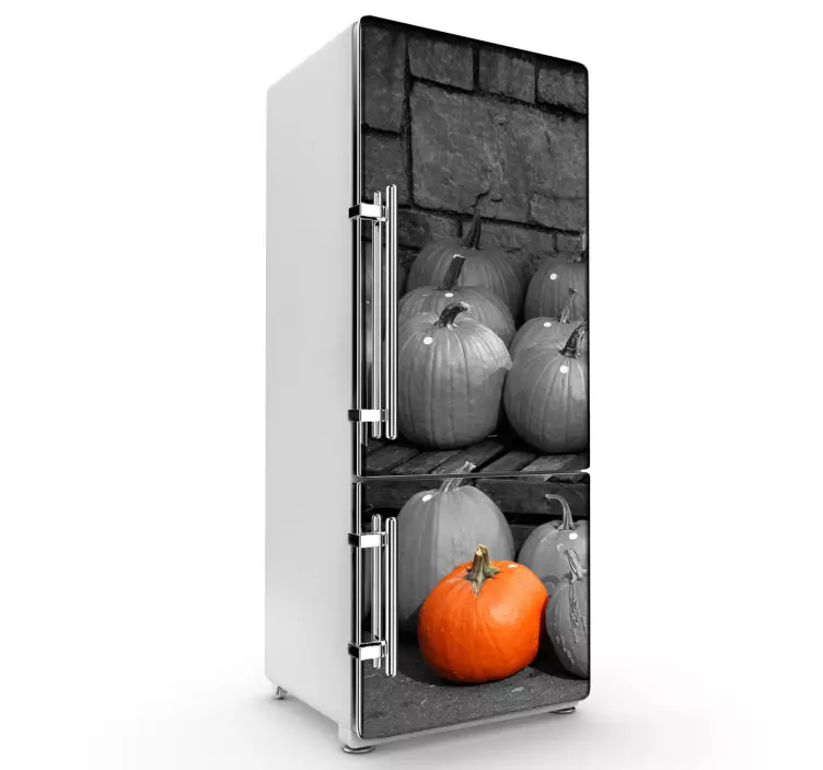 Photography Pumpkins Fridge Sticker - TenStickers