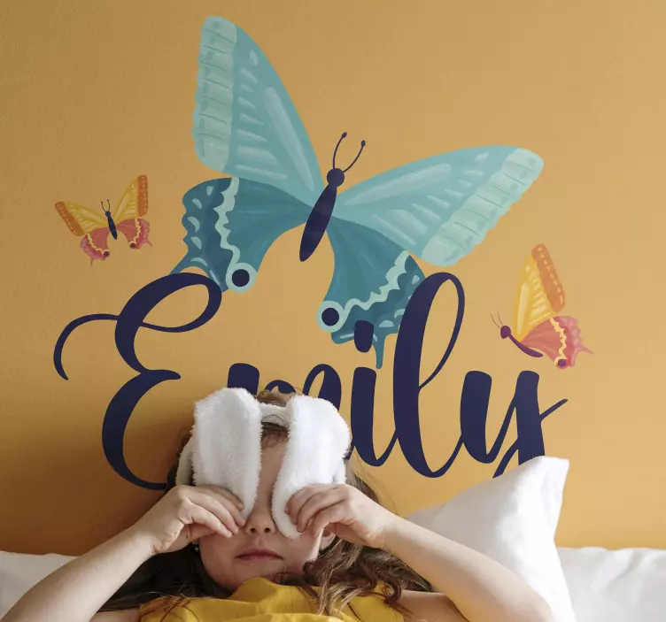 Playful Butterfly Artwork wall stickers for kids - TenStickers