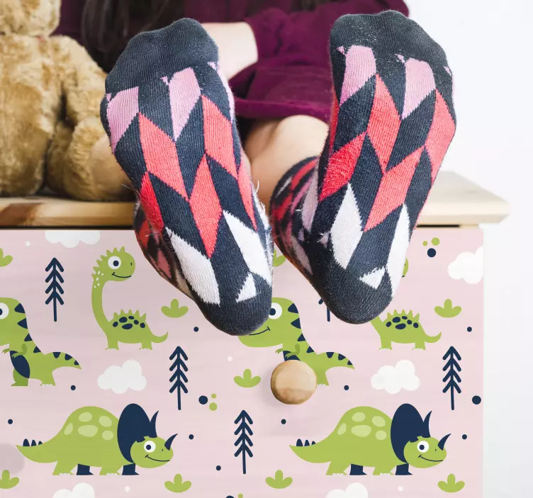 Playful Dinosaur Theme wall decal - TenStickers