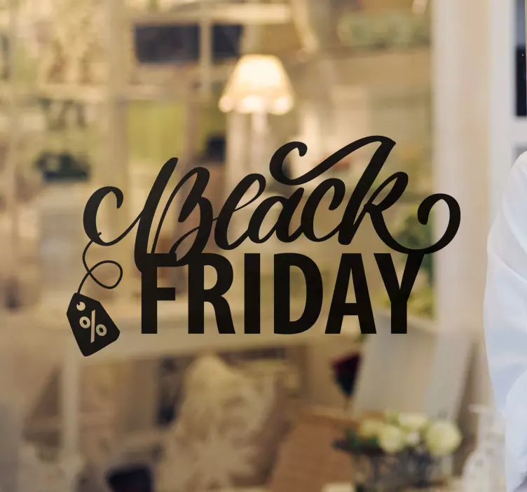 Pretty Black Friday with tags stickers - TenStickers