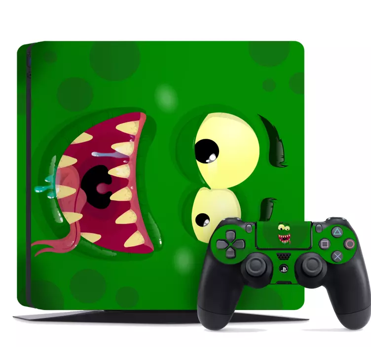 Ps4 skin green monster theme - TenStickers