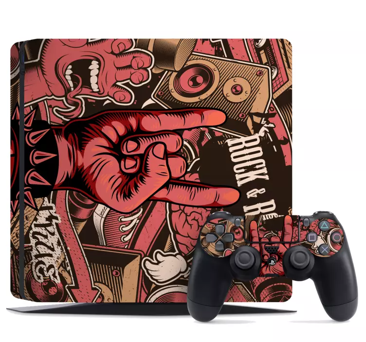 Ps4 skin rock and roll spirit - TenStickers