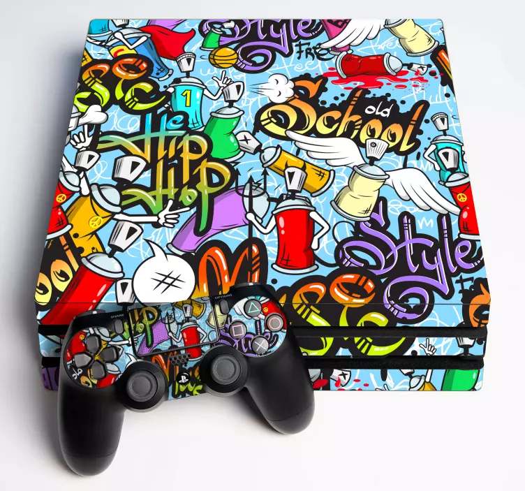 Ps4 skin urban vibe design - TenStickers