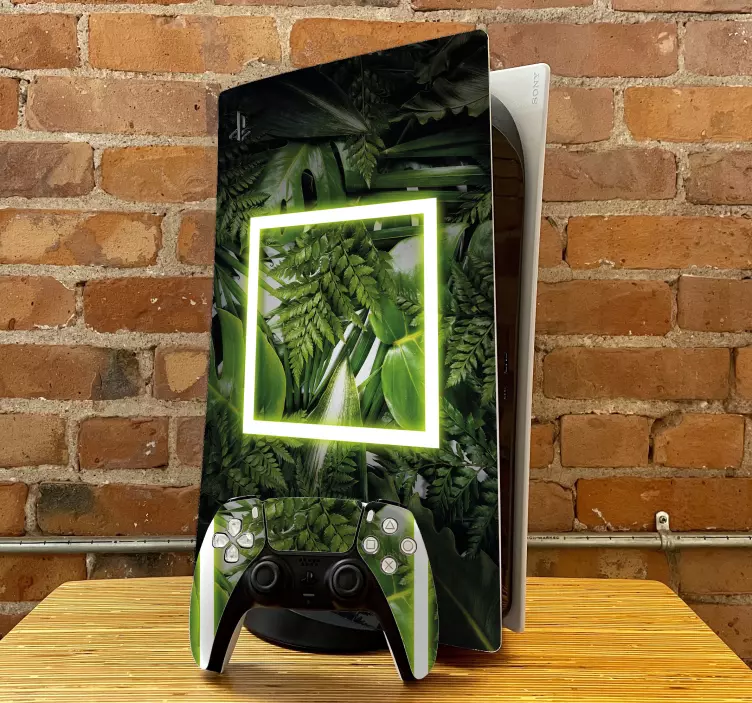 Ps5 skin lush greenery wrap - TenStickers