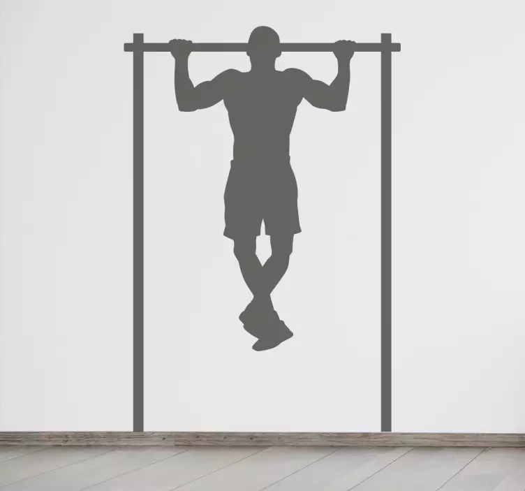 Pull Ups Fitness Wall Sticker - TenStickers
