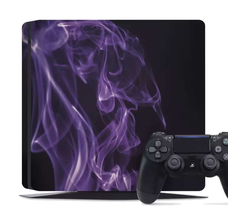 Purple flames Playstation sticker - TenStickers