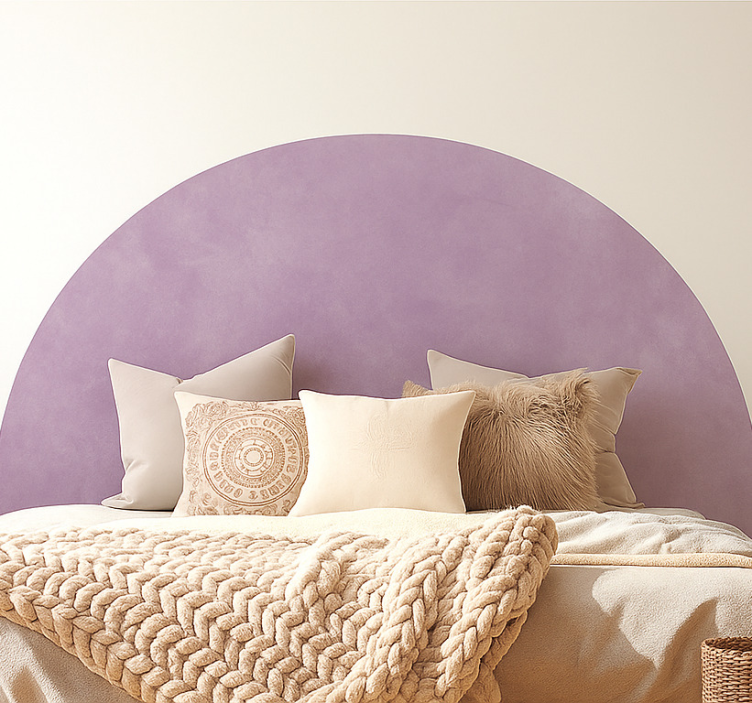 Purple texture imitation wall decal for bedroom - TenStickers