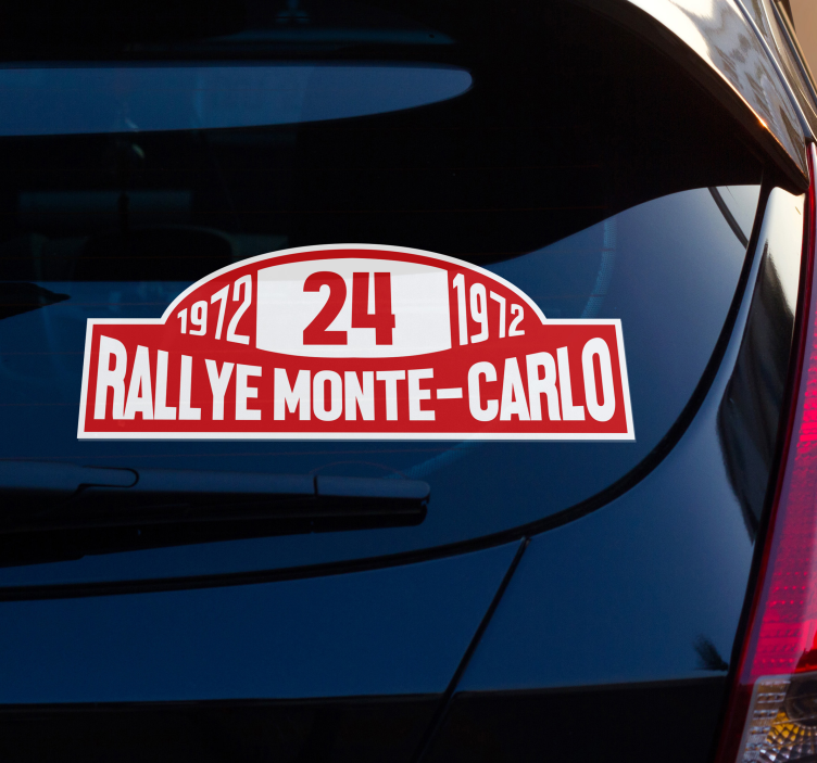 rally number Monte-Carlo car decal - TenStickers