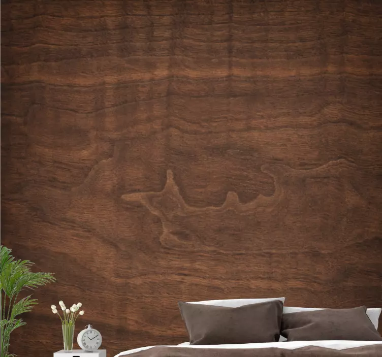 Rich wood texture wall decal for bedroom - TenStickers