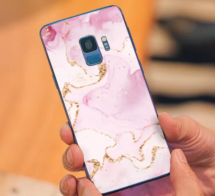 Rose gold marble Samsung sticker - TenStickers