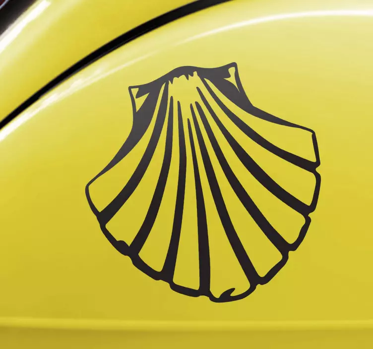 Santiago Vieira shell logo car sticker - TenStickers