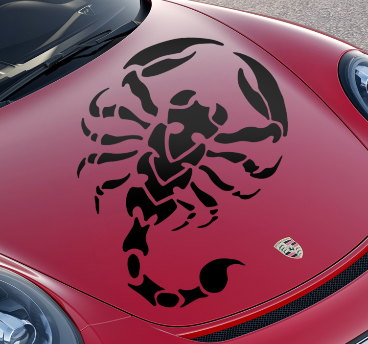 Scorpion silhouette car decal - TenStickers