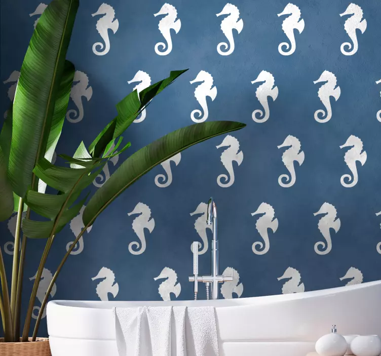 Sea Horse fish vinyl sticker - TenStickers