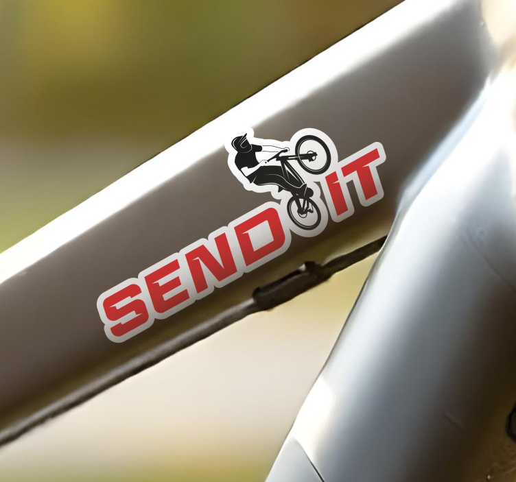 Send it  funny bike sticker - TenStickers
