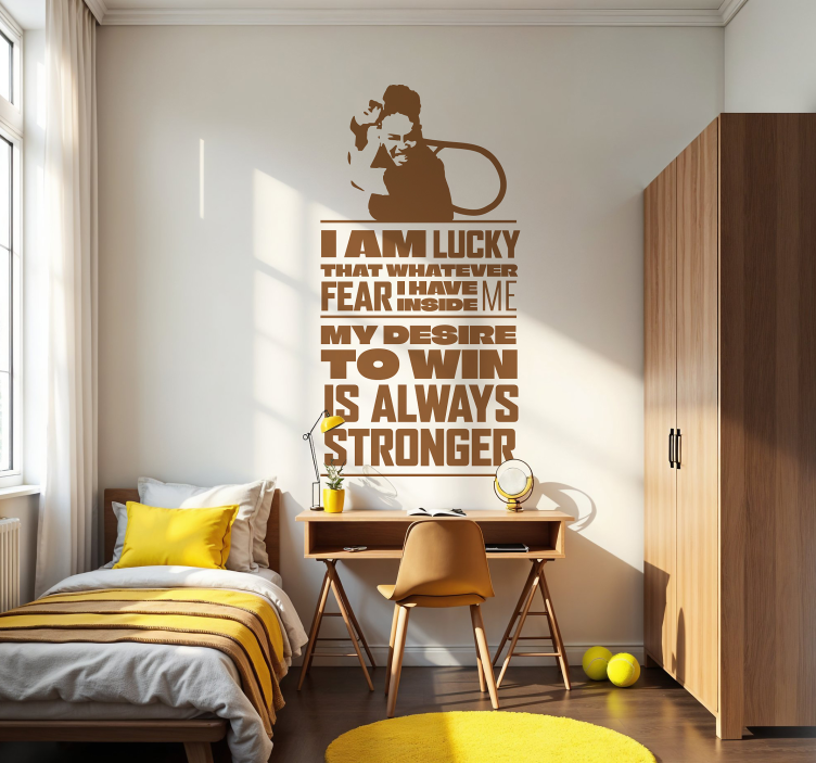 Serena Williams quote wall sticker - TenStickers