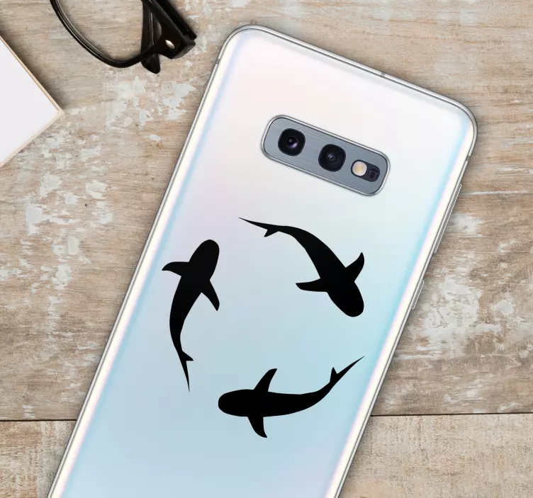 Sharks Samsung Phone Sticker - TenStickers