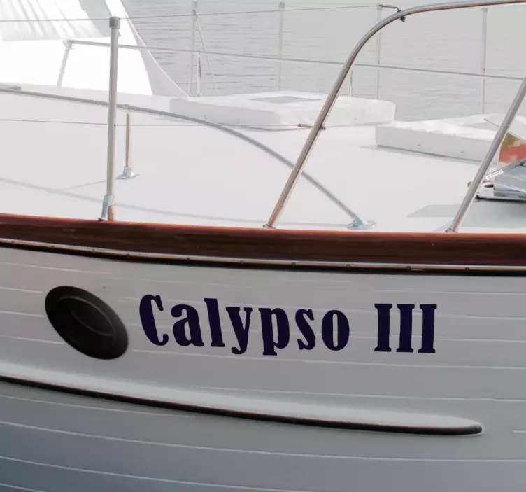 Ship name nautical vinyl decal - TenStickers