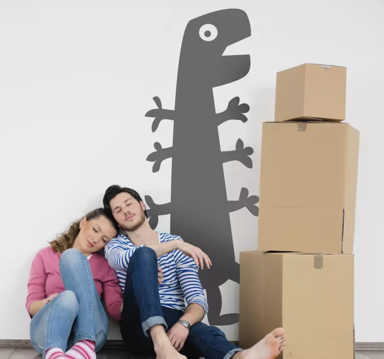 Six Armed Monster Sticker - TenStickers