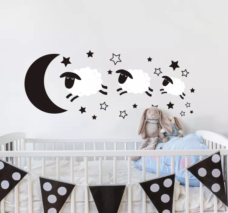 Sleepy Sheep Dream location wall sticker - TenStickers