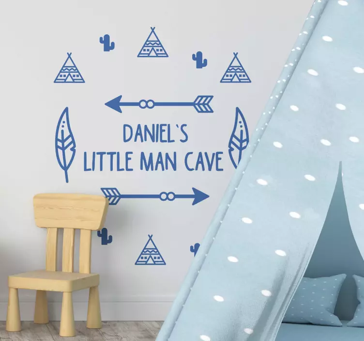 SMALL BOY HAVEN location wall sticker - TenStickers