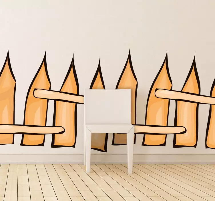 Small Fence Kids Sticker - TenStickers