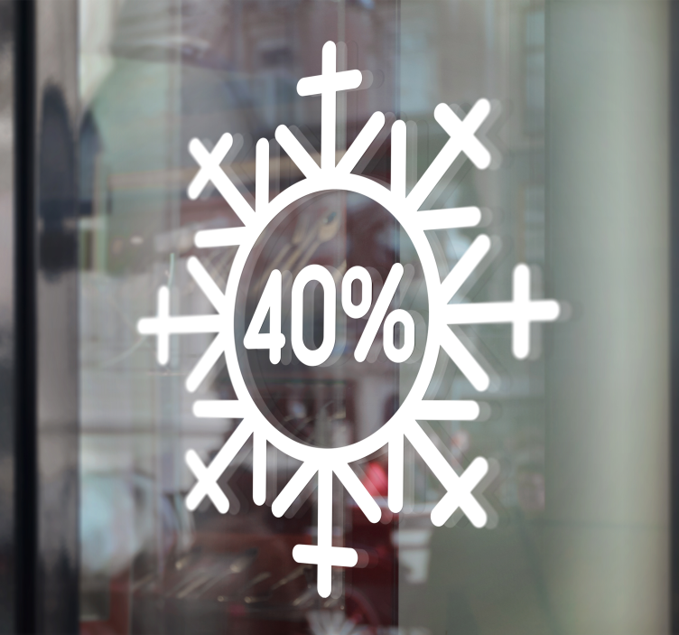 Snow Flake discount sales sticker - TenStickers