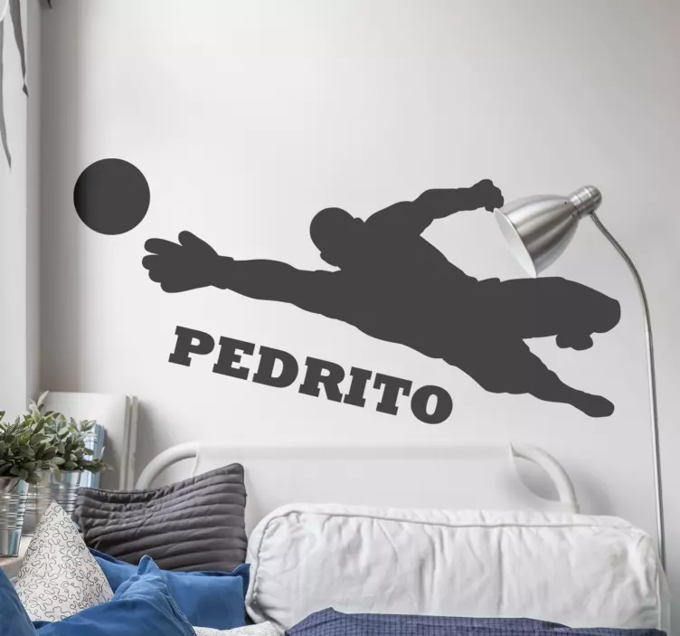 Soccer goalkeeper football wall sticker - TenStickers