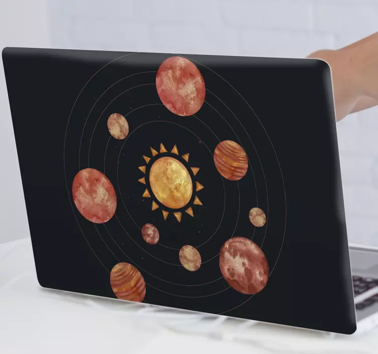 Solar System Design laptop skin - TenStickers