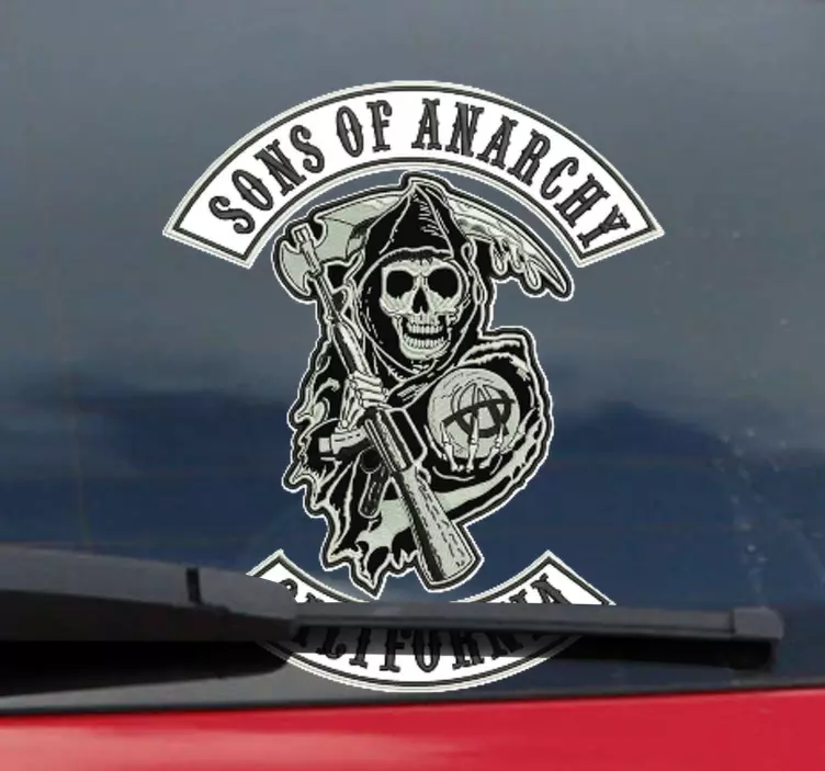 Son of anarchie theme car decal - TenStickers