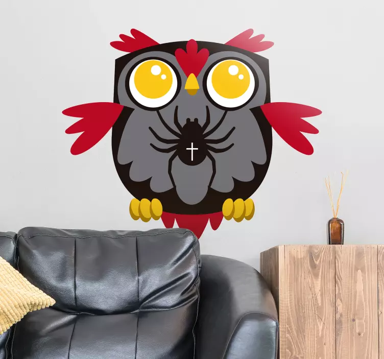 Spider Wall Art Style Sticker - TenStickers