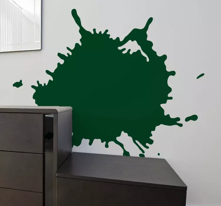 Splat Silhouette Sticker - TenStickers