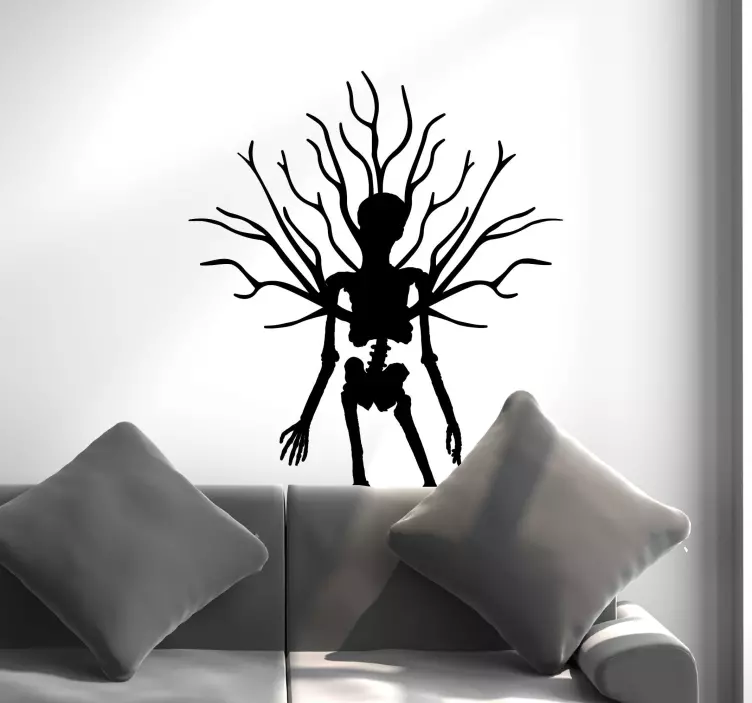 Spooky Skeleton Figure fairy tale sticker - TenStickers