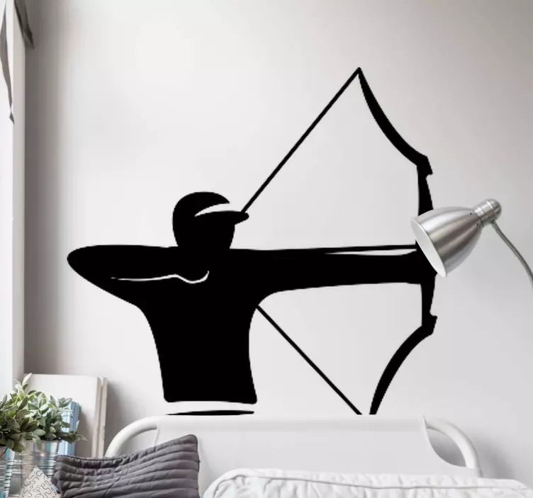 Sports wall decal archer silhouette - TenStickers