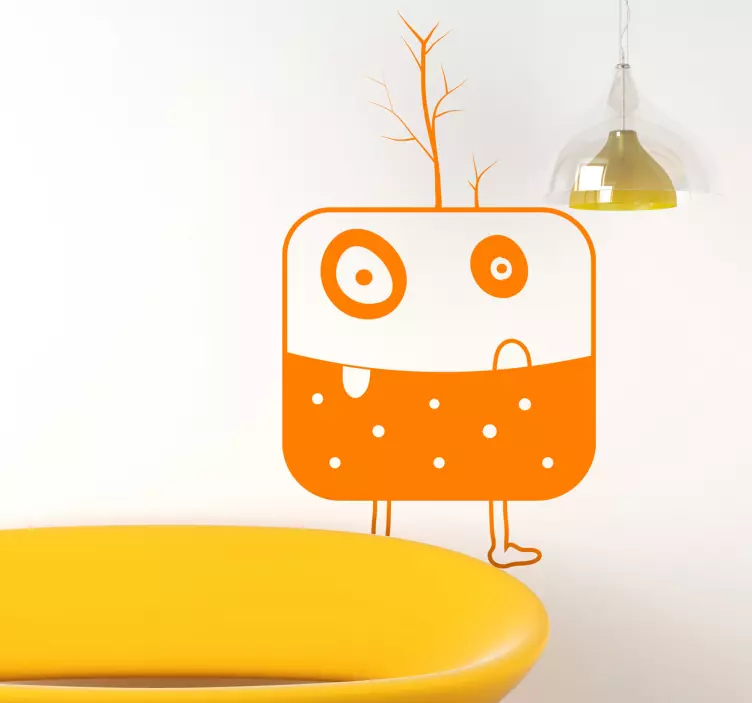 Square Monster Sticker - TenStickers