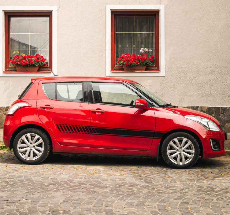 Stripe gradient car decal - TenStickers