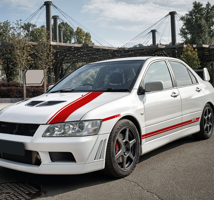 Stripes 5 piece car decal set - TenStickers