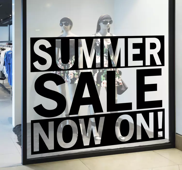 Summer sale now sale sticker - TenStickers