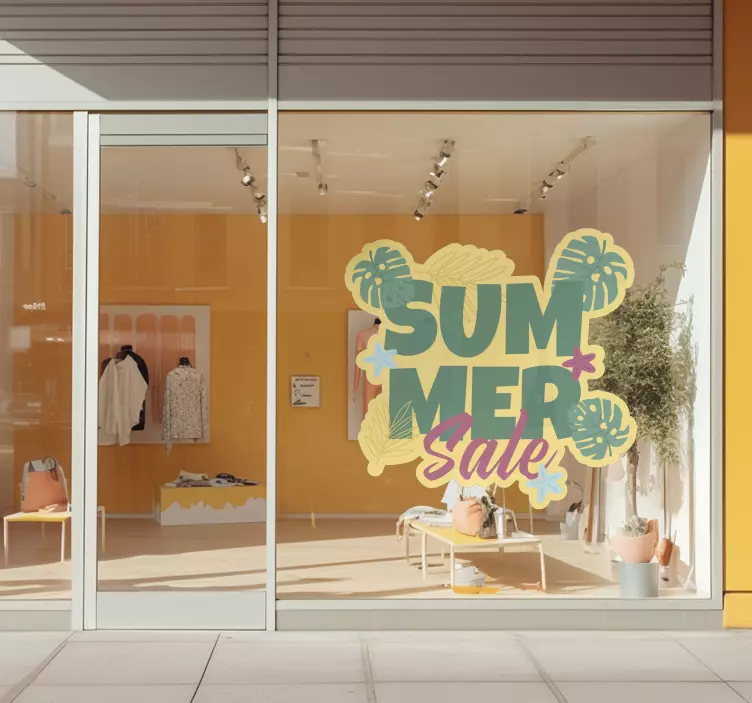 Colorful summer sale sticker - TenStickers