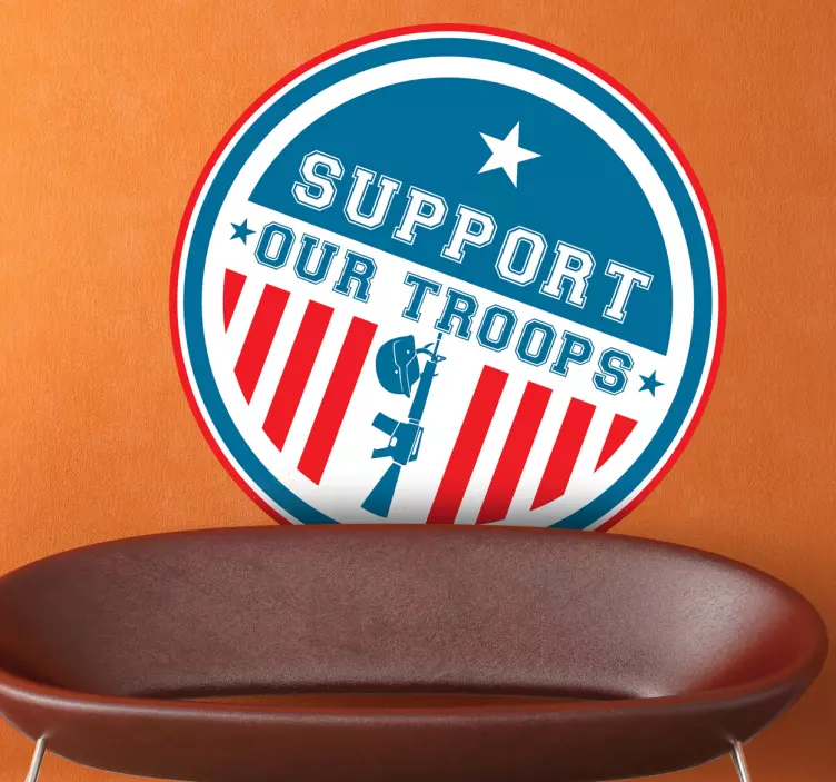 Support Our Troops Sticker - TenStickers